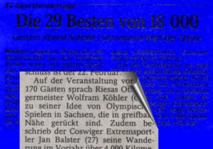 Zeitung, Sächsische Zeitung, 2001, sächsisch